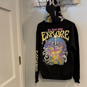 Fresh Laundry Black 'Be Kind and Explore' Graphic Hoodie